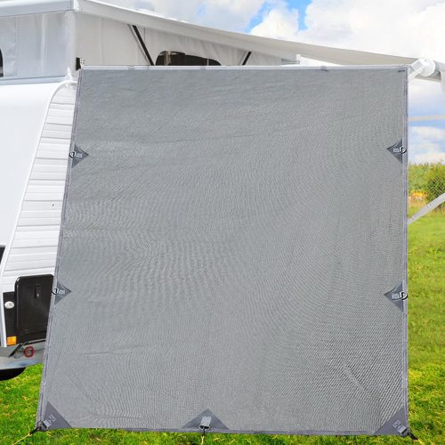 Pop Top Privacy Screen 2.1 x 1.8M Sun Shade End Wall Roll Out Awning