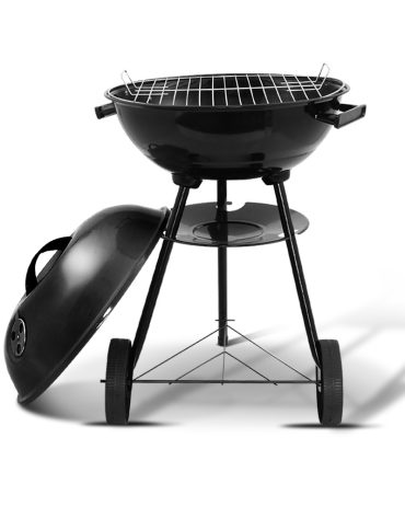 Charcoal BBQ Smoker Drill Outdoor Camping Patio Barbeque Steel Oven