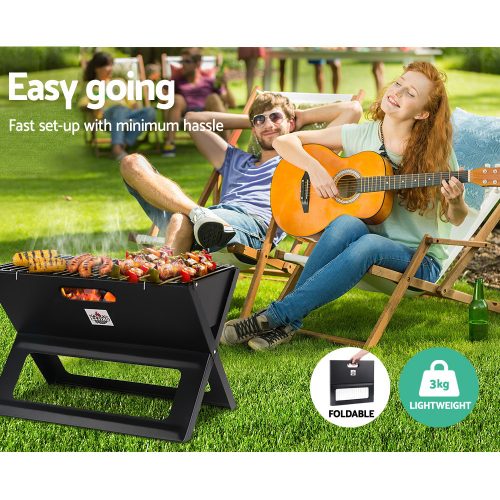 Notebook Portable Charcoal BBQ Grill