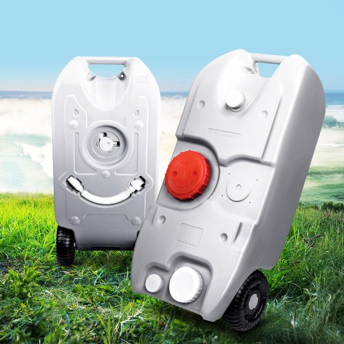 40L Portable Wheel Water Tank – Grey