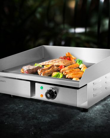 Commercial Electric Griddle BBQ Grill Pan Hot Plate Stainless Steel