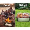 Fire Pit BBQ Outdoor Camping Portable Patio Heater Folding Packed Steel