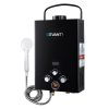 Outdoor Portable Gas Water Heater 8LPM Camping Shower Black