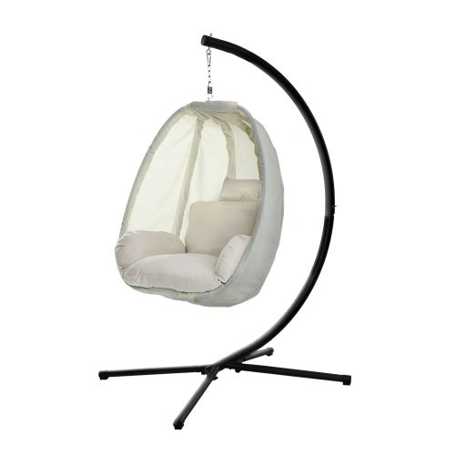 Outdoor Furniture Egg Hammock Porch Hanging Pod Swing Chair with Stand