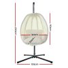 Outdoor Furniture Egg Hammock Porch Hanging Pod Swing Chair with Stand