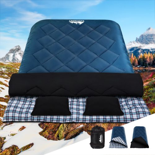 Sleeping Bag Camping Hiking Tent Outdoor Comfort 5 Degree Navy