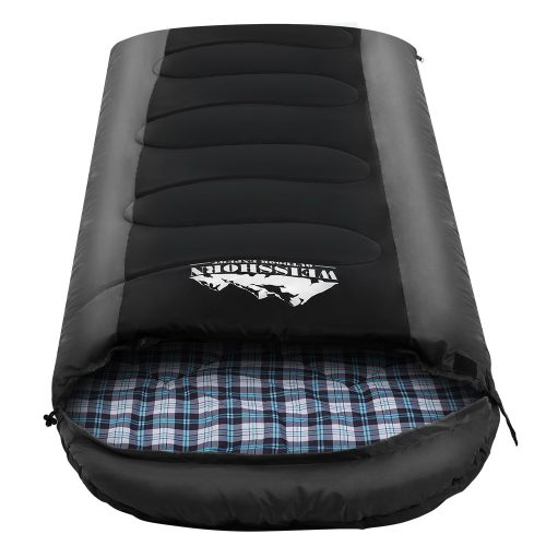 Sleeping Bag Camping Hiking Tent Winter Thermal Comfort 0 Degree Black