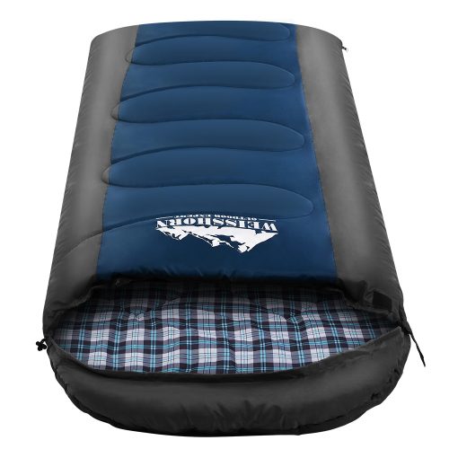 Sleeping Bag Camping Hiking Tent Winter Outdoor Comfort 0 Degree Navy