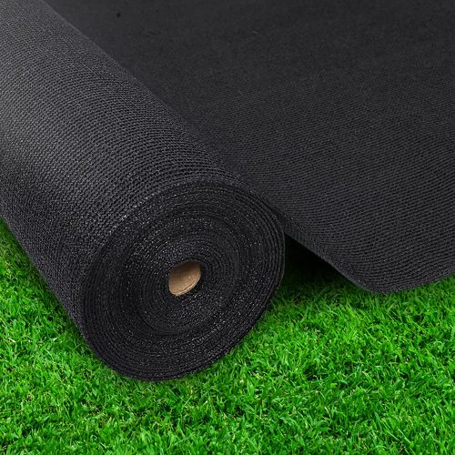 70% UV Sun Shade Cloth Shadecloth Sail Roll Mesh Garden Outdoor 3.66x30m Black