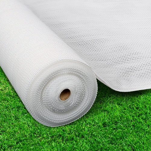 Instahut 3.66x30m 30% UV Shade Cloth Shadecloth Sail Garden Mesh Roll Outdoor White