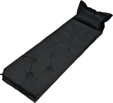 Trailblazer 9-Points Self-Inflatable Polyester Air Mattress With Pillow – BLACK