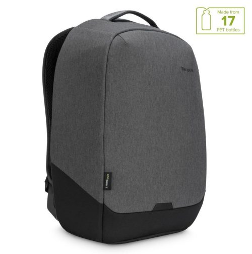 TARGUS 15.6′ Cypress EcoSmart Security Backpack for Laptop Notebook Tablet – Up to 15.6′, Made with 17 Recycled Pastic Water Bottles – Grey 21L
