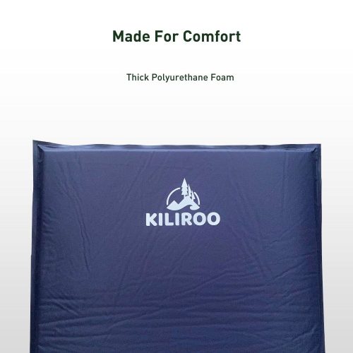 KILIROO Inflating Camping Mat – Navy Blue KR-IM-101-HY