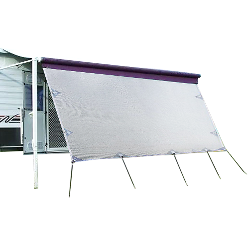3.4m Caravan Privacy Screen Side Sunscreen Sun Shade for 12′ Roll Out Awning
