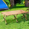 Gardeon Outdoor Furniture Wooden Egg Roll Picnic Table Camping Desk 120CM