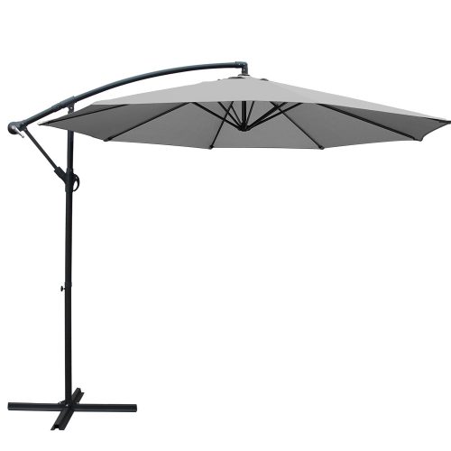 Outdoor Umbrella 3M Cantilever Beach Garden Grey