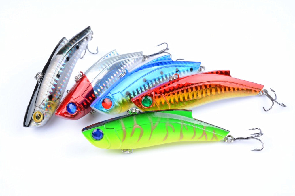 5x 9cm Vib Bait Fishing Lure Lures Hook Tackle Saltwater