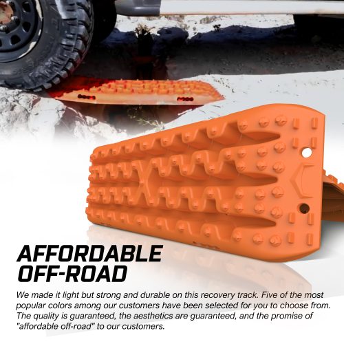 X-BULL Recovery tracks Sand 4×4 4WD Snow Mud Car Vehicles ATV 2pcs Gen 3.0 – Orange