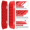 X-BULL Recovery tracks 10T Sand Mud Snow 2 pairs Offroad 4WD 4×4 2pc 91cm Gen 2.0 – red