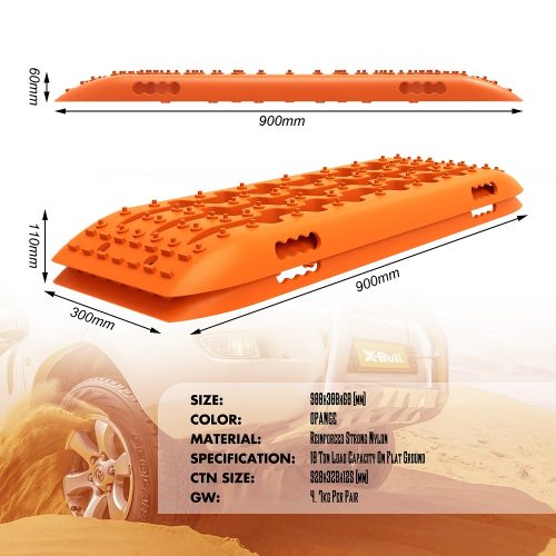 X-BULL Recovery Tracks Sand Track Mud Snow 10T 2 Pairs 4PC 4WD 4X4 Gen 2.0