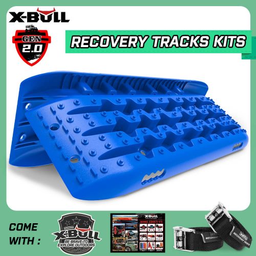 X-BULL Recovery tracks Sand tracks 2pcs Sand / Snow / Mud 10T 4WD Gen 2.0 – blue