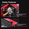 Portable Gas Stove Burner Butane BBQ Camping Gas Cooker With Non Stick Plate Orange with Fish Pan and Lid