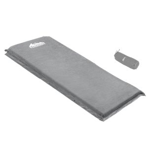 Self Inflating Mattress Camping Sleeping Mat Air Bed Single Grey