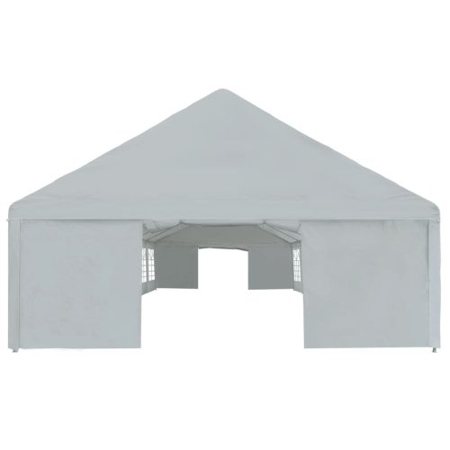 Party Tent PE 6×12 m Grey