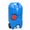 Wheeled Water Tank for Camping 40 L Blue