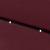 Parasol with LEDs and Steel Pole Bordeaux Red 2×3 m