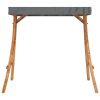 Swing Frame with Anthracite Roof Bent Wood with Teak Finish