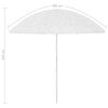 Beach Umbrella White 300 cm