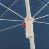 Outdoor Parasol with Steel Pole Blue 180 cm