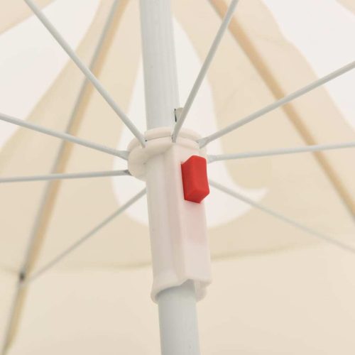 Outdoor Parasol with Steel Pole Sand 180 cm