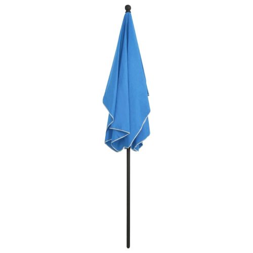 Garden Parasol with Pole 210×140 cm Azure Blue
