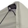 Foldable Tent 3×3 m with 4 Walls Cream