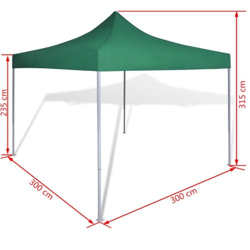 Foldable Tent 3×3 m Green