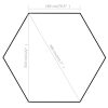 Hexagonal Pop-Up Foldable Marquee Grey 3.6×3.1 m