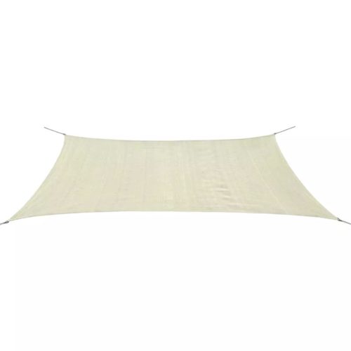 Sunshade Sail HDPE Rectangular 4×6 m Cream