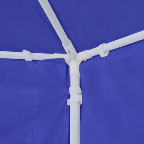 Marquee with 6 Side Walls Blue 2×2 m