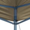 Foldable Tent Pop-Up 3×4.5 m Cream White