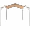 Gazebo Pavilion Tent Canopy 4×4 m Steel Beige