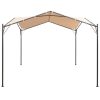 Gazebo Pavilion Tent Canopy 3×3 m Steel Beige