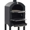 Charcoal Fired Outdoor Pizza Oven with Fireclay Stone
