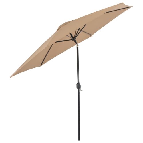 Outdoor Parasol with Metal Pole 300 cm Taupe