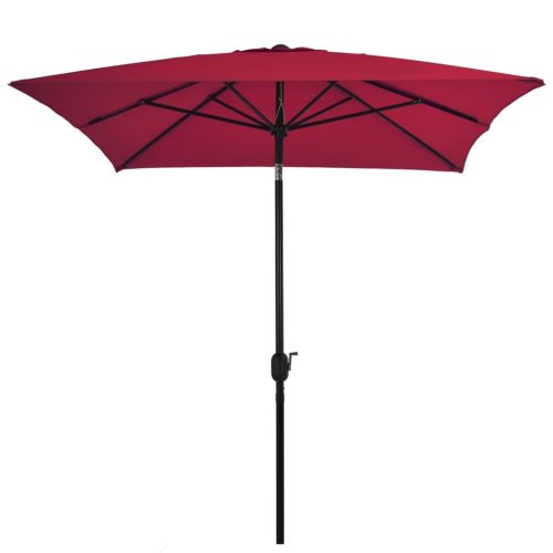 Outdoor Parasol with Metal Pole 300×200 cm Bordeaux Red