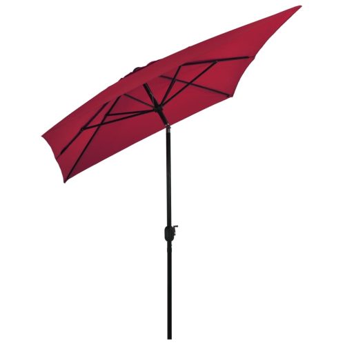 Outdoor Parasol with Metal Pole 300×200 cm Bordeaux Red
