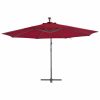 Cantilever Umbrella with Aluminium Pole 350 cm Bordeaux Red