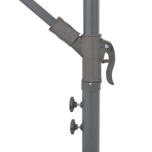 Cantilever Umbrella with LED Lights and Metal Pole 350 cm Sand