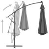 Cantilever Umbrella with LED Lights and Metal Pole 350 cm Anthracite